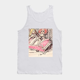 Pink Cadillac Models Tank Top